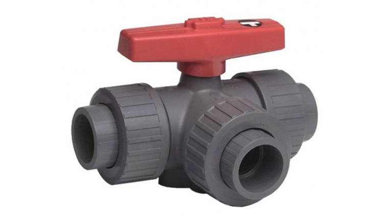 3-way ball valve (ABS)